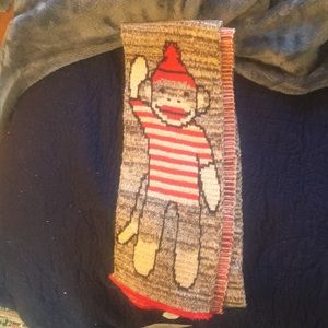 Sock monkey scarf